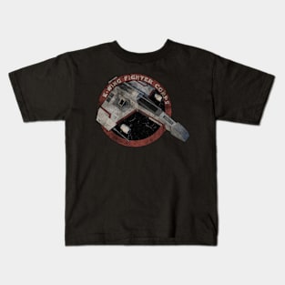 E - WING FIGHTER CORPS Kids T-Shirt